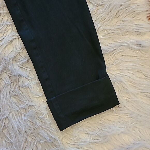 J jill premium bi stretch womens cotton stretch pullon black capris size 6 - Picture 3 of 7